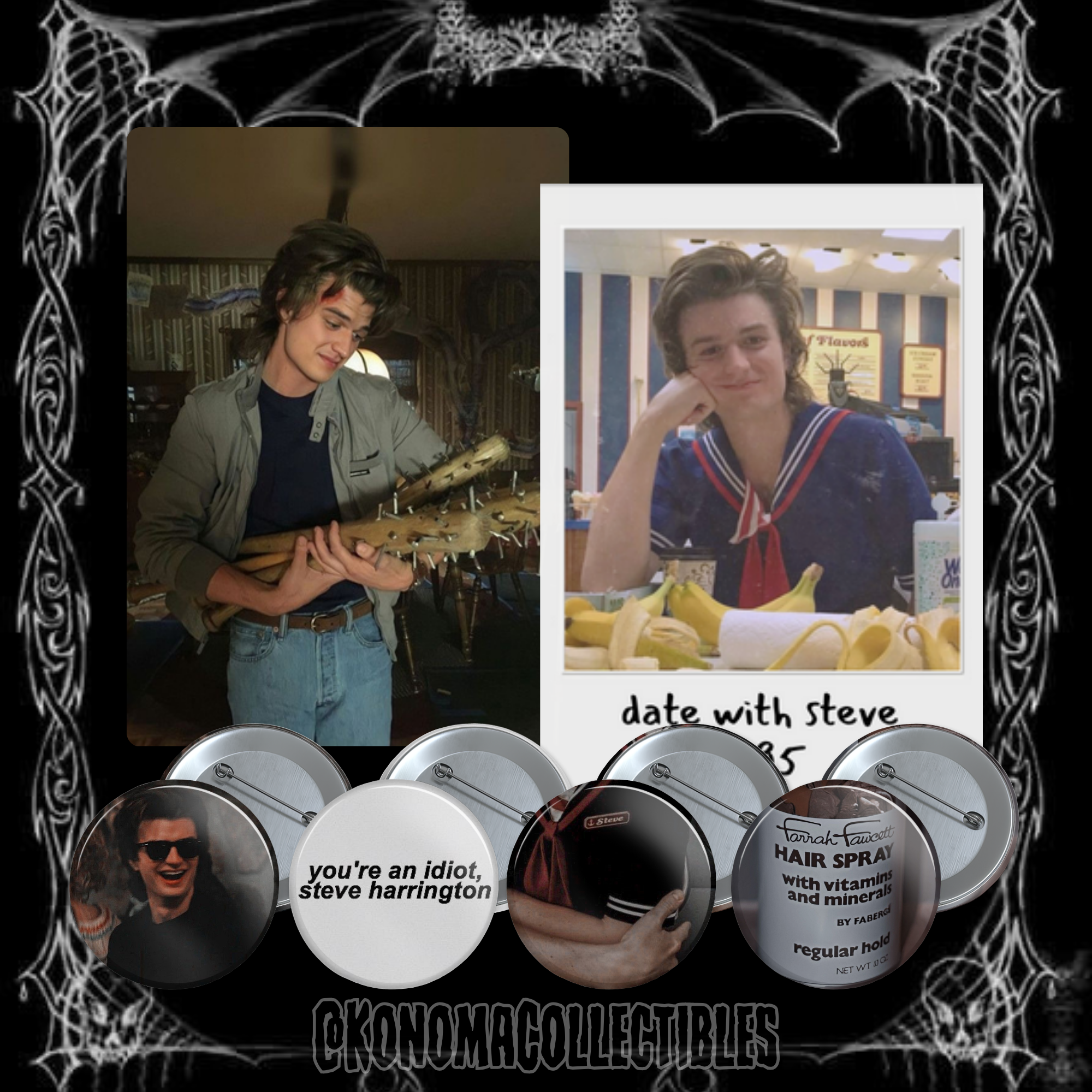 Steve Harrington Card & Pin Pack