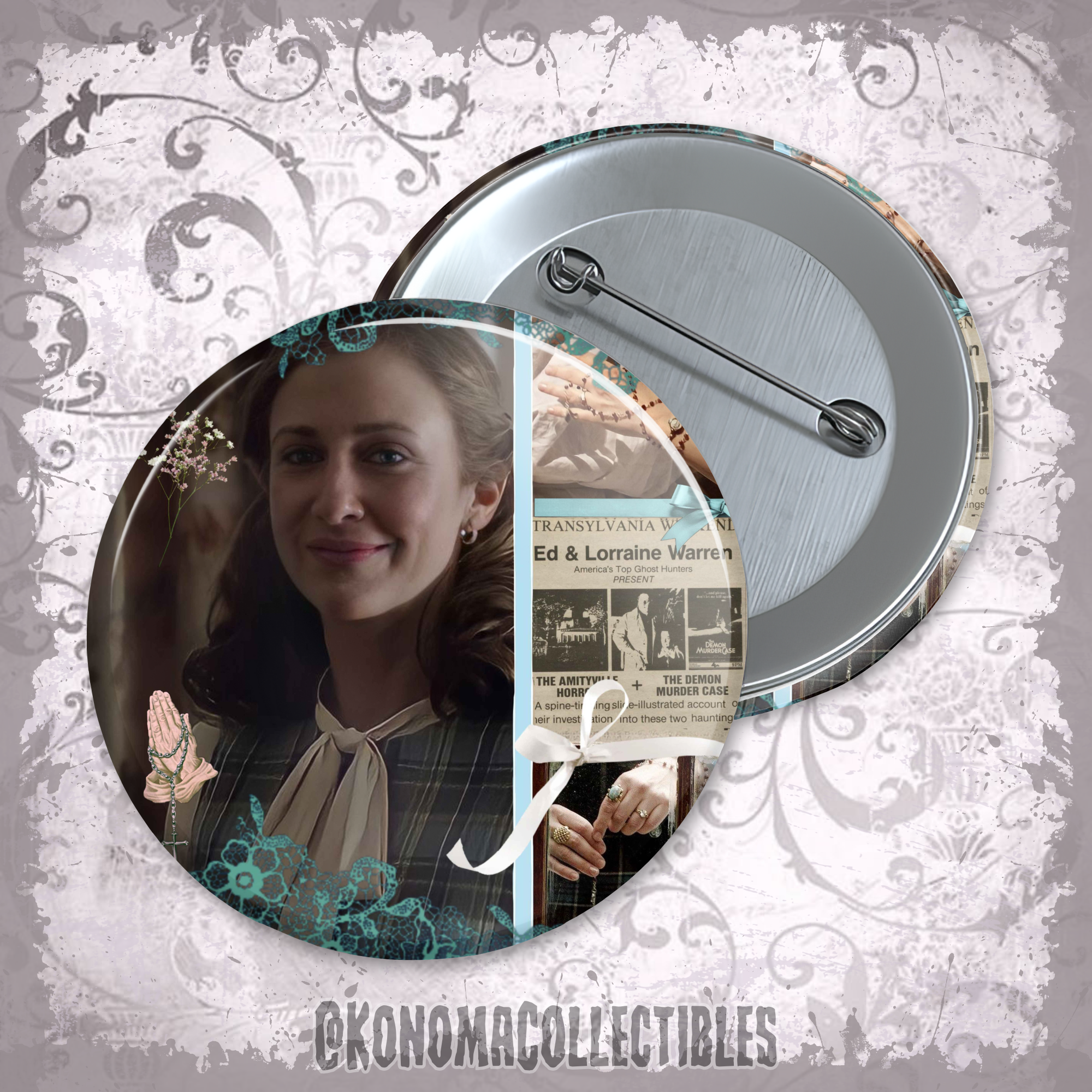 Lorraine Warren Moodboard Pin