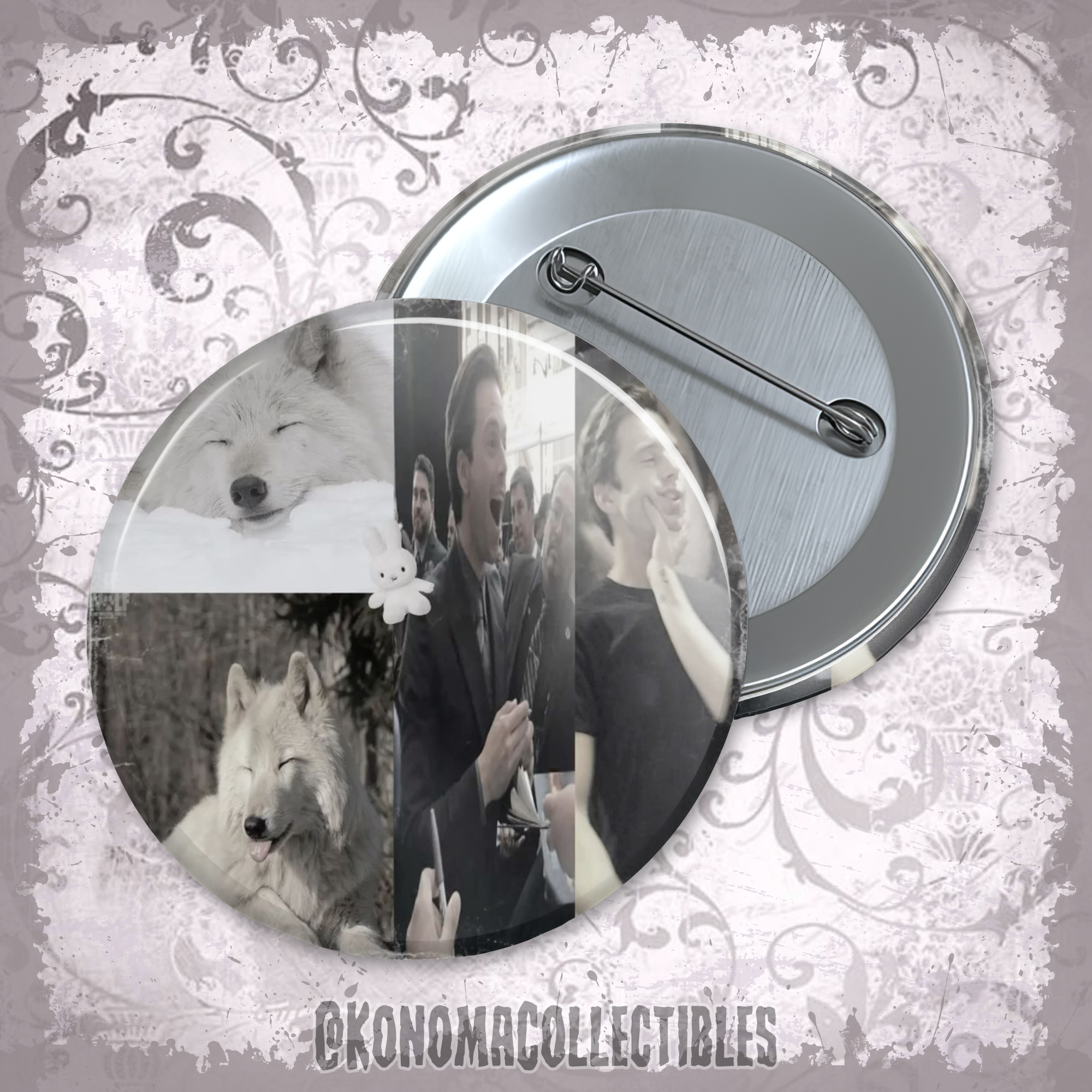 Sebastian Stan White Wolf Moodboard Pin