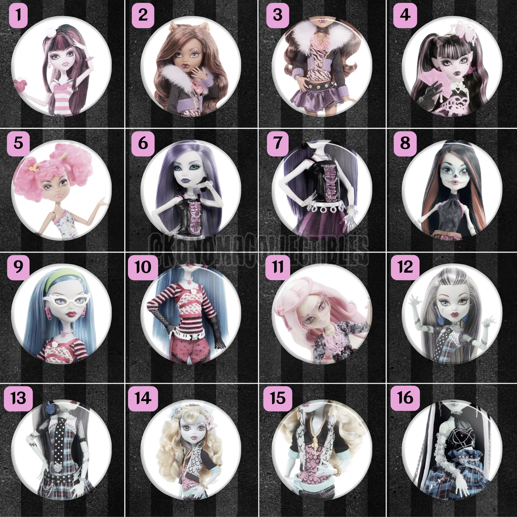Monster High Doll Pins