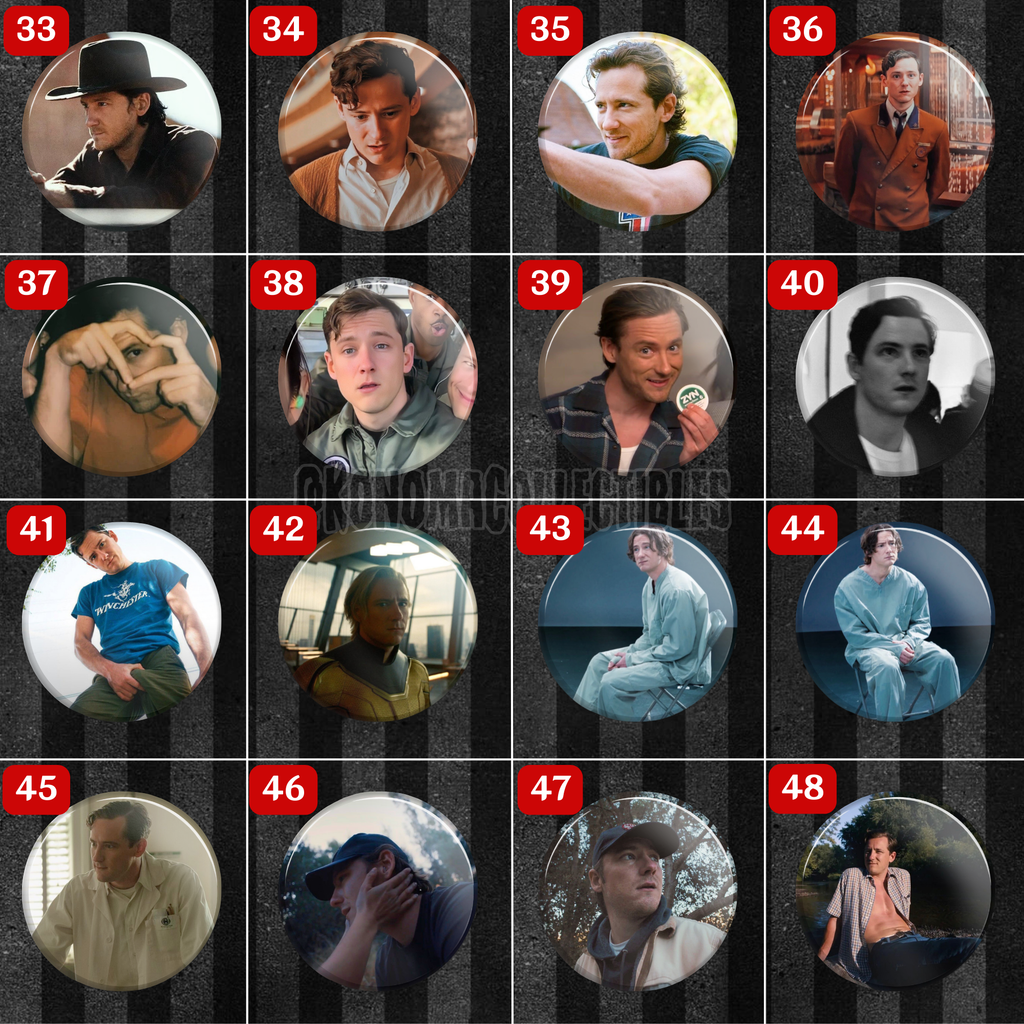 Lewis Pullman & Characters Pins