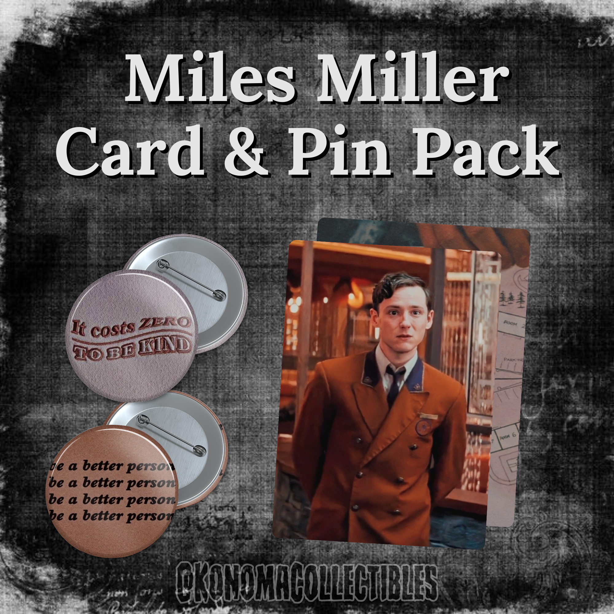 Miles Miller Card & Pin Pack