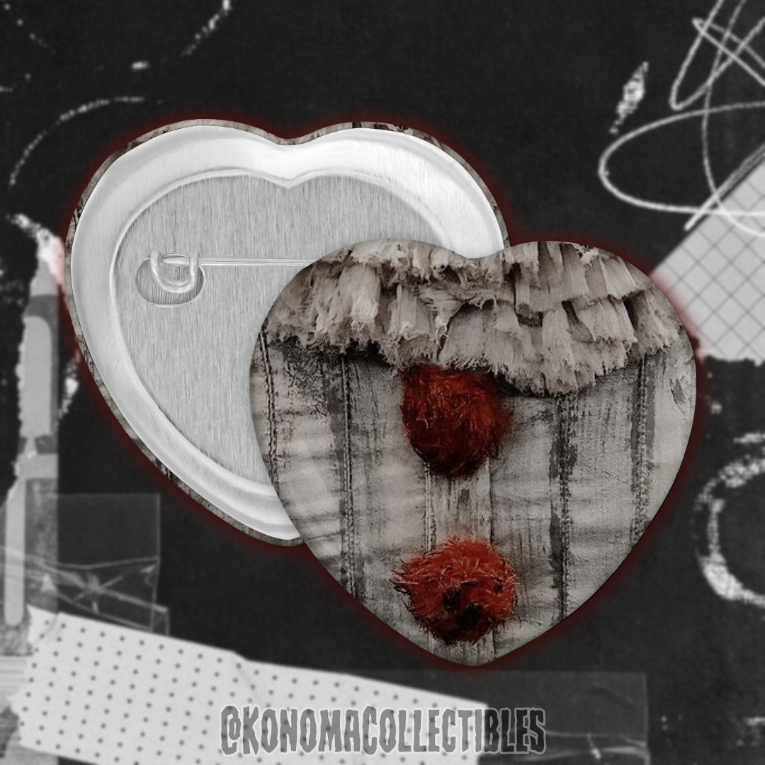 Clown Outfit Heart Pin