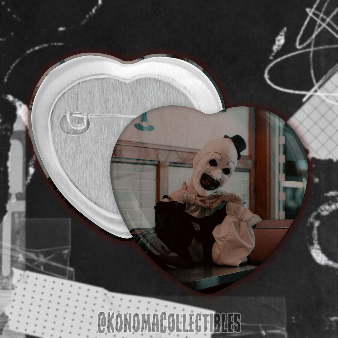 Art the Clown Heart Pin