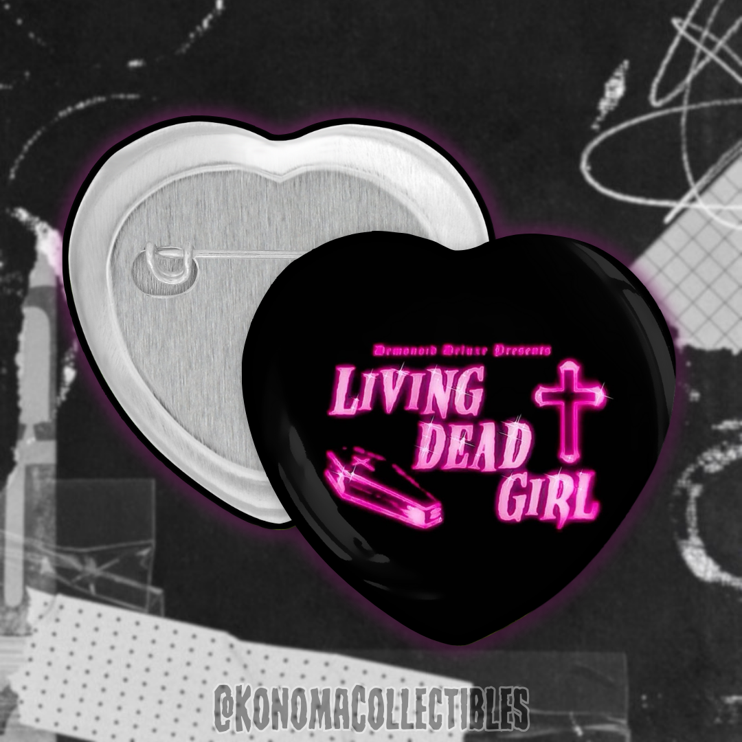 Living Dead Girl Heart Pin
