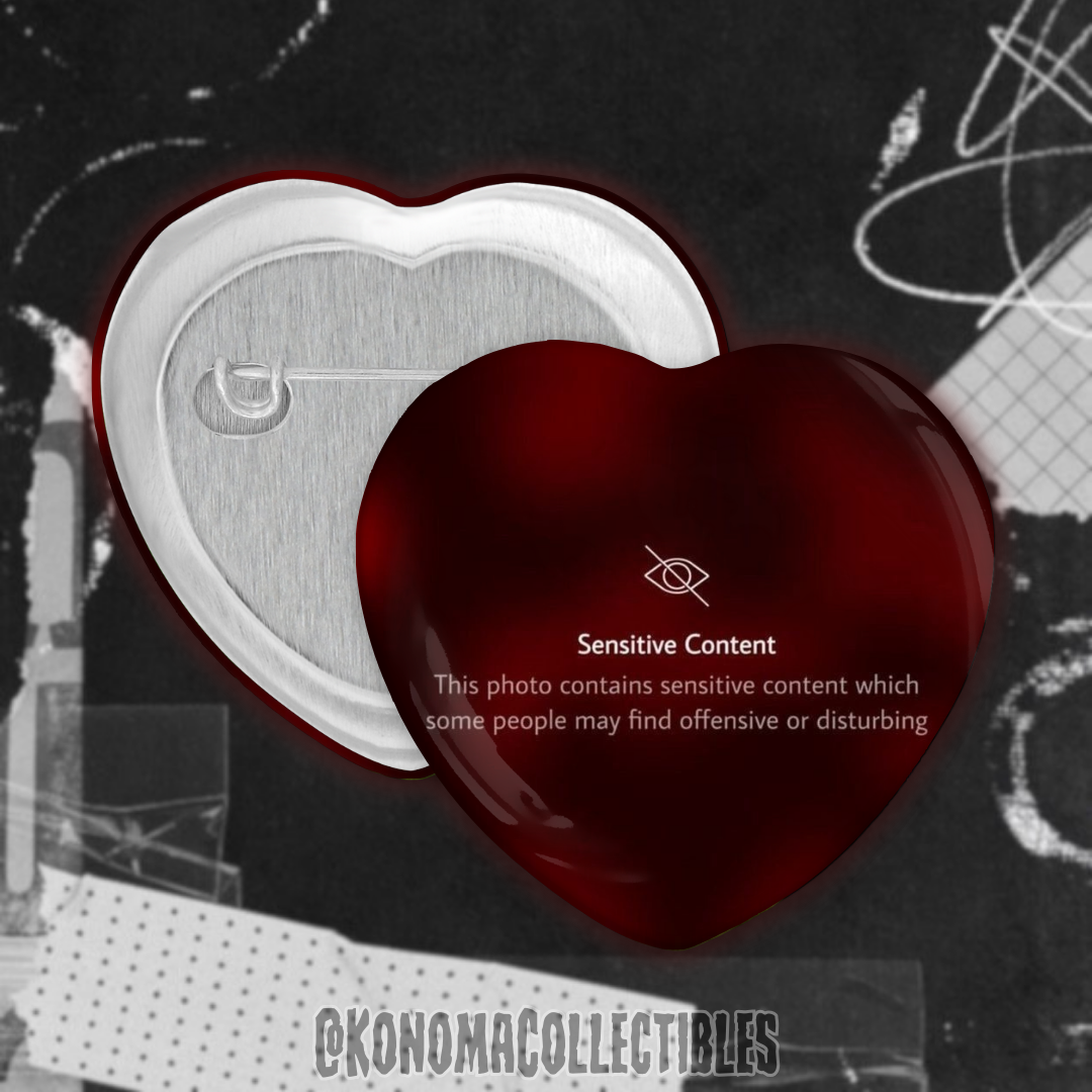 Sensitive Content Heart Pin
