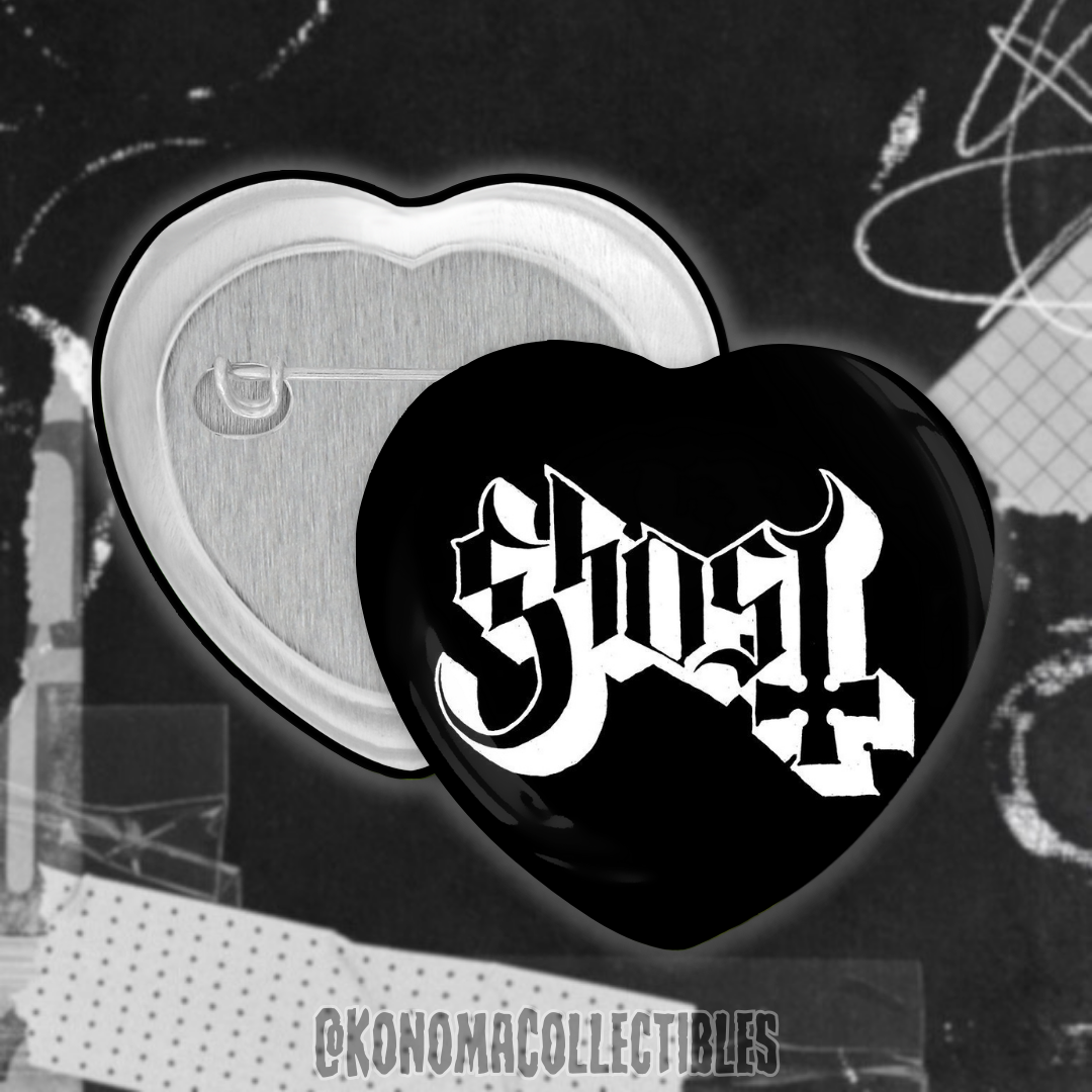 Ghost Heart Pin