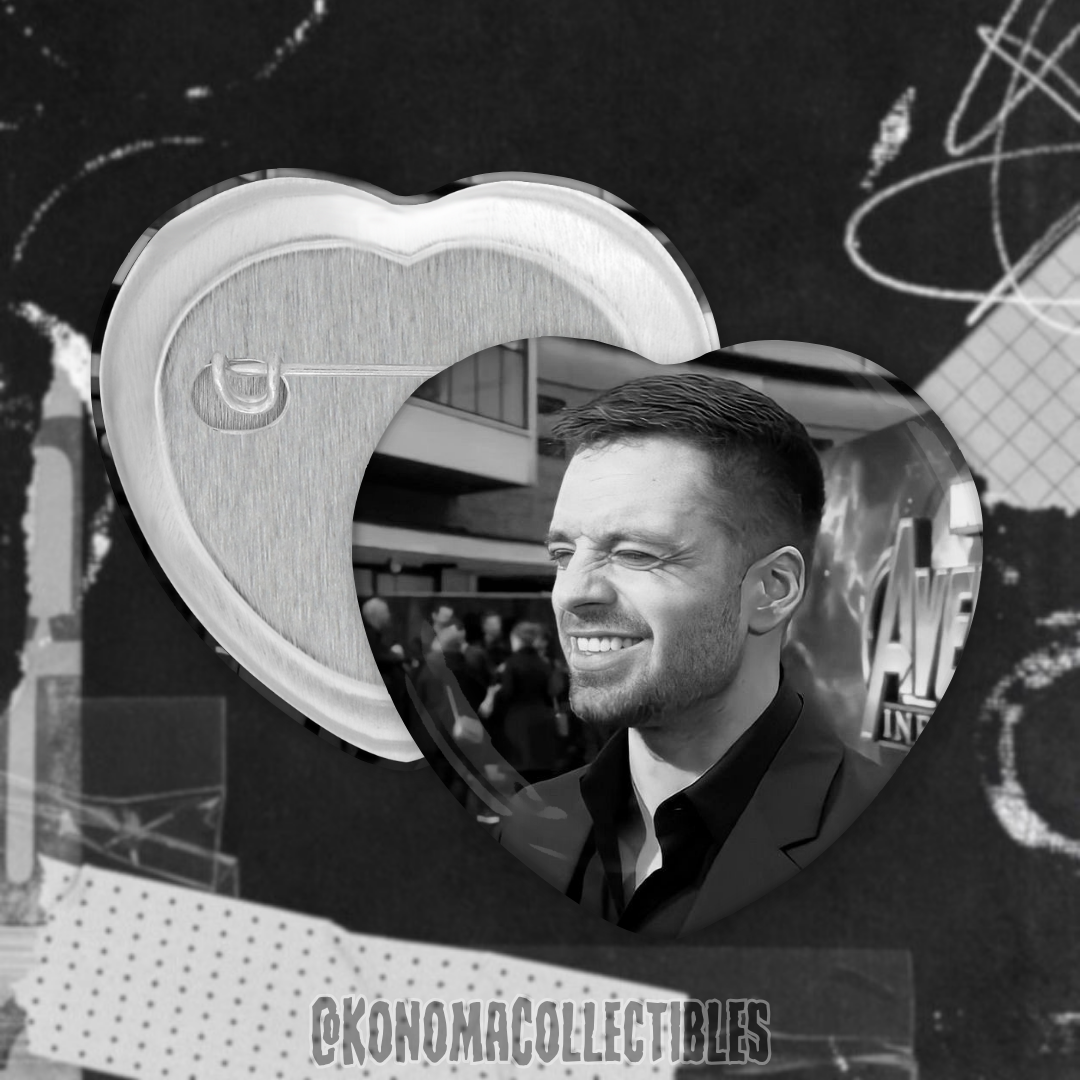 [𝗣𝗥𝗘-𝗢𝗥𝗗𝗘𝗥] Sebastian Stan Wink Heart Pin