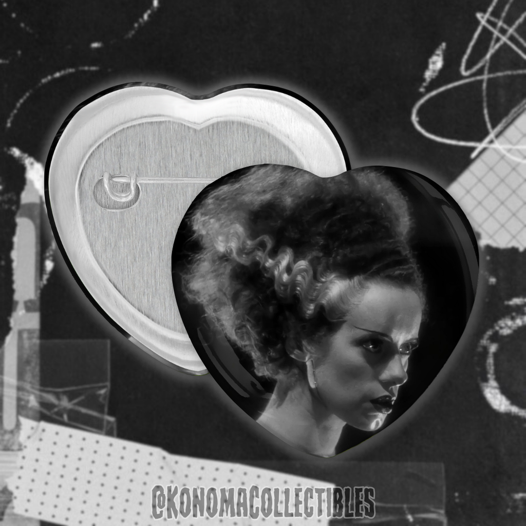 [𝗣𝗥𝗘-𝗢𝗥𝗗𝗘𝗥] Bride of Frankenstein Heart Pin