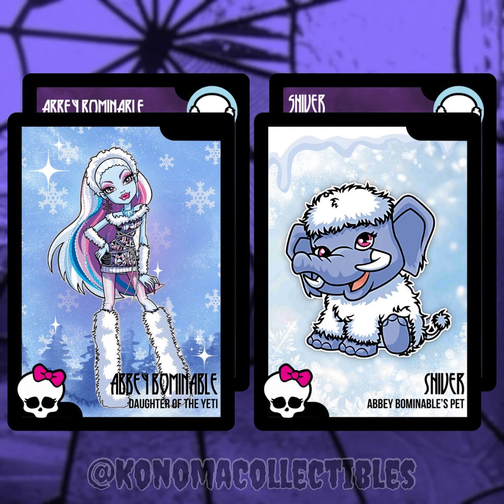 Abbey Bominable & Shiver Monster High Trading Cards