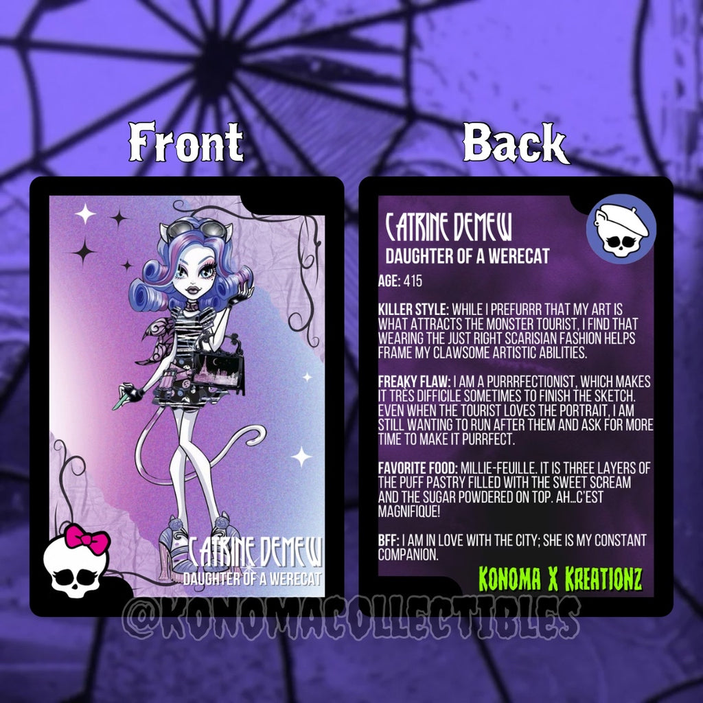 Catrine DeMew Monster High Trading Card