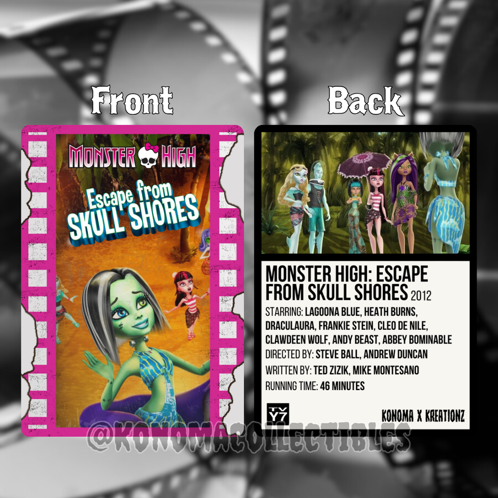Escape from Skull Shores Film Card