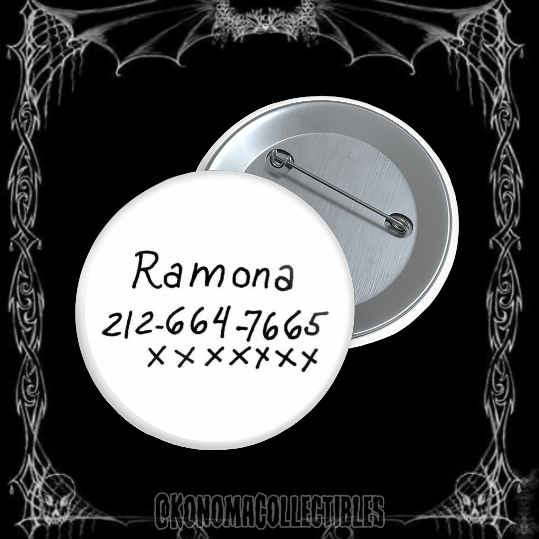 Ramona Flowers Number Pin