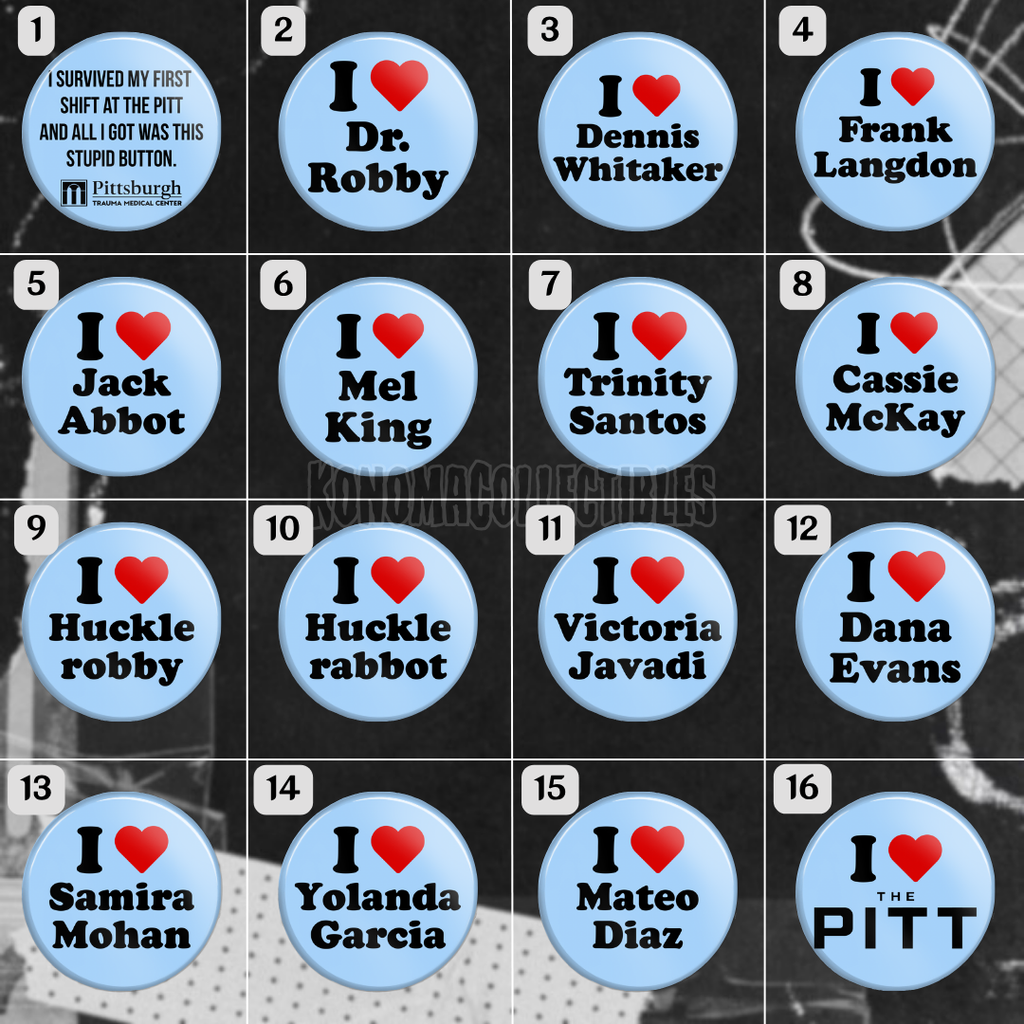 I Heart The Pitt Pins