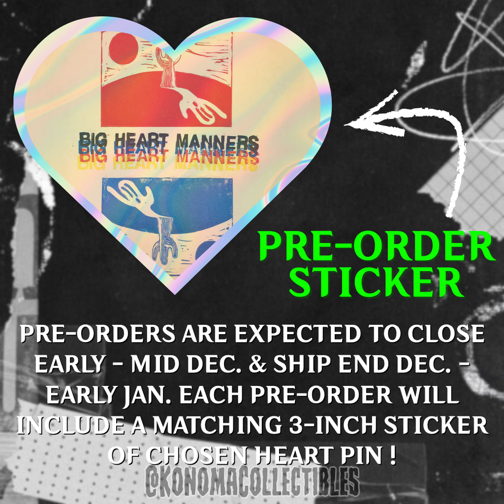 [𝗣𝗥𝗘-𝗢𝗥𝗗𝗘𝗥] Big Heart Manners Atta Boy Heart Pin