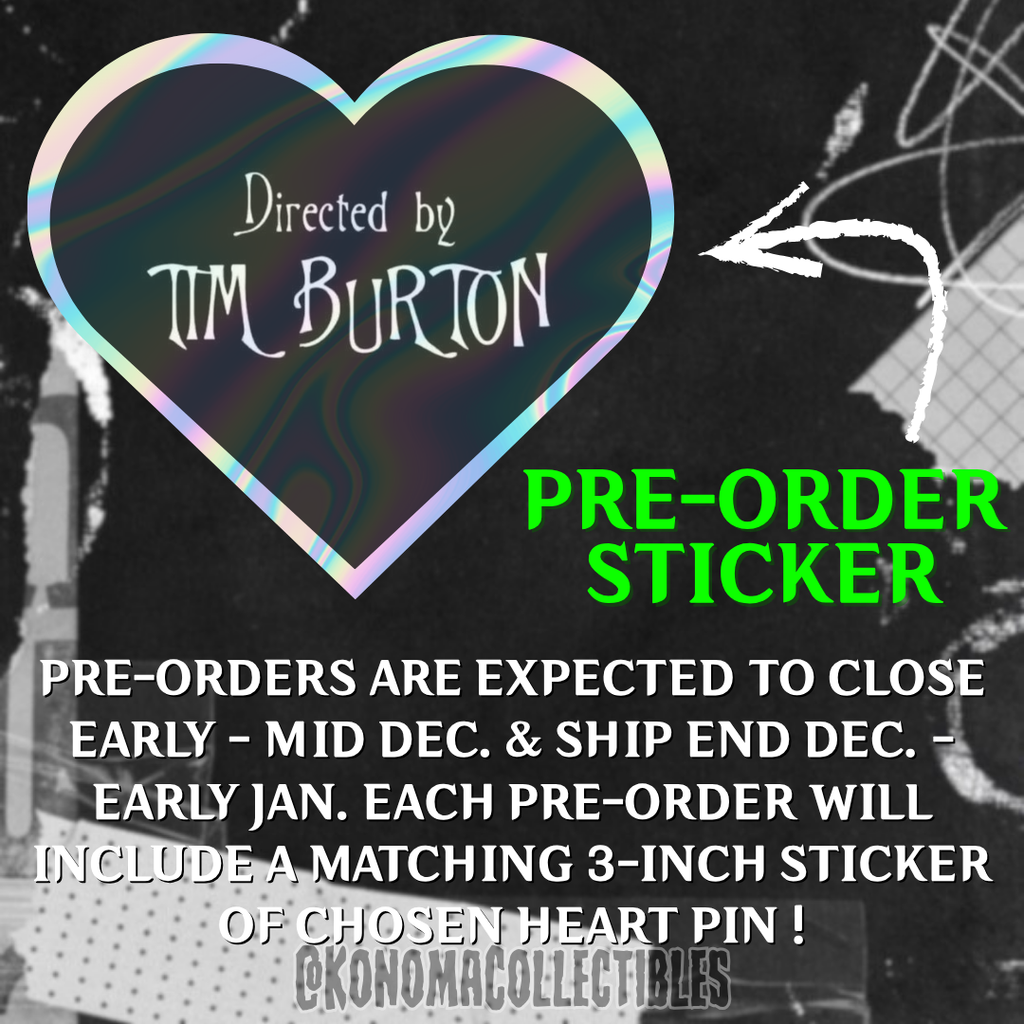 [𝗣𝗥𝗘-𝗢𝗥𝗗𝗘𝗥] Tim Burton Heart Pin