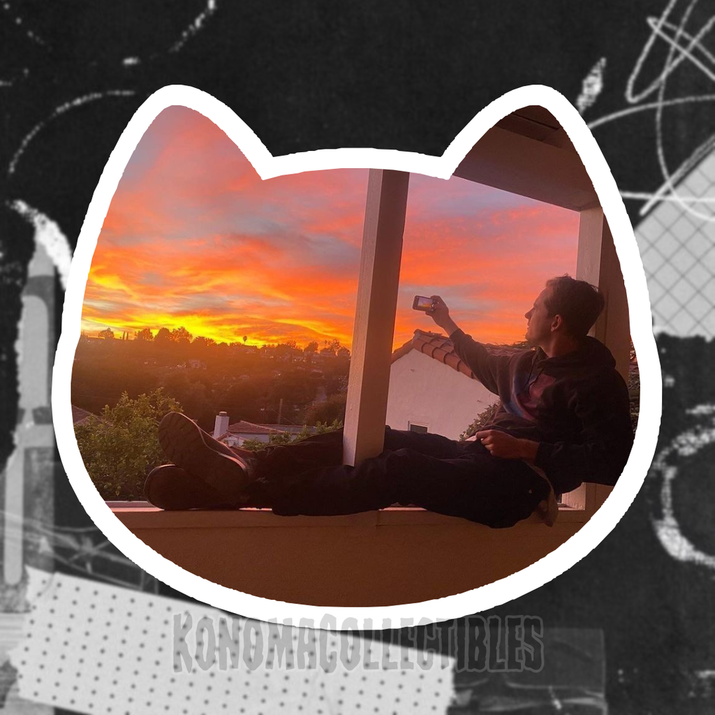 Lewis Pullman Cat Sticker