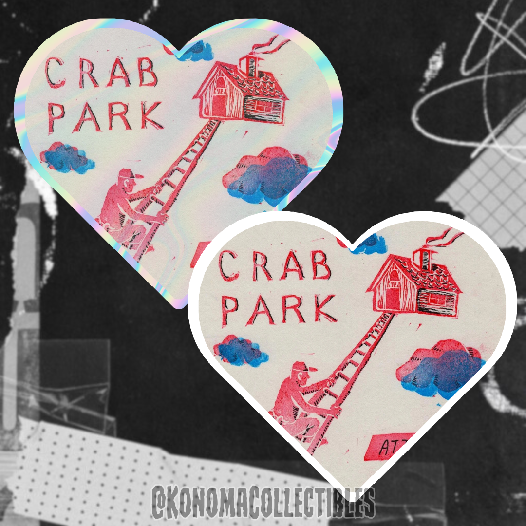 Crab Park Album Heart Sticker