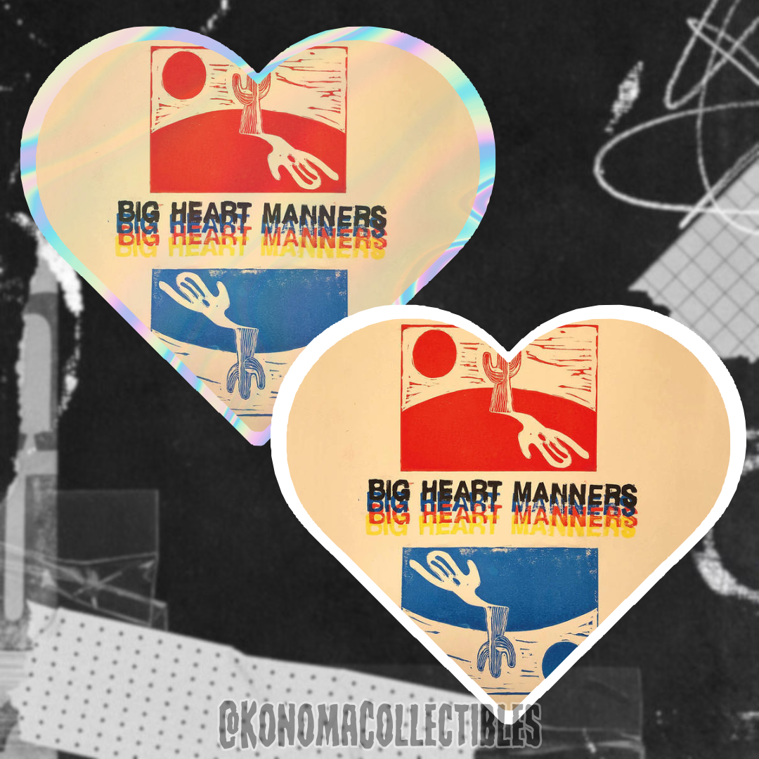 Big Heart Manners Album Heart Sticker