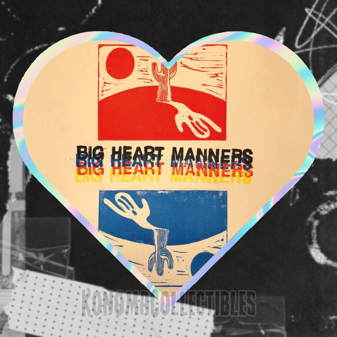 Big Heart Manners Album Heart Sticker