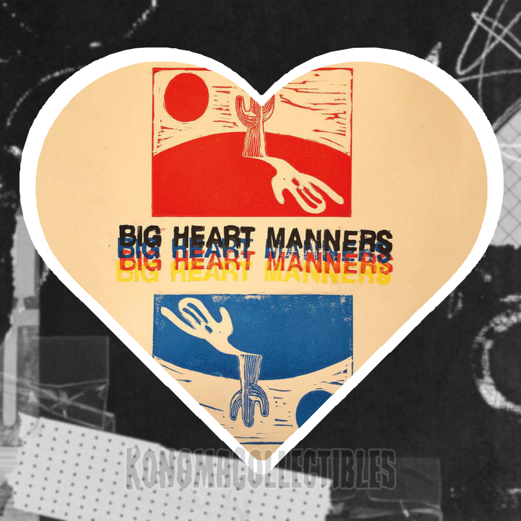 Big Heart Manners Album Heart Sticker