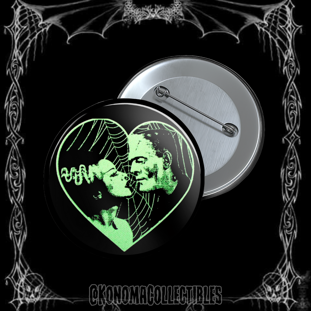 Bride & Frankenstein Pin