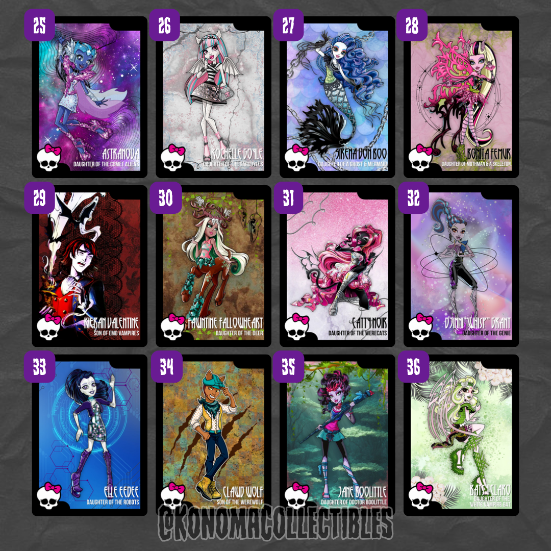 Monster High Trading Cards
