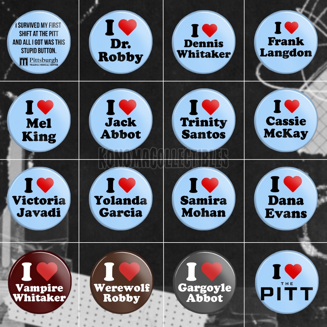 I Heart The Pitt Pins