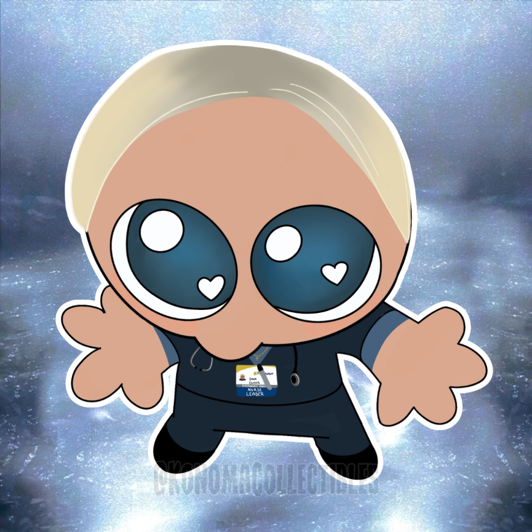 The Pitt Silly Character Stickers