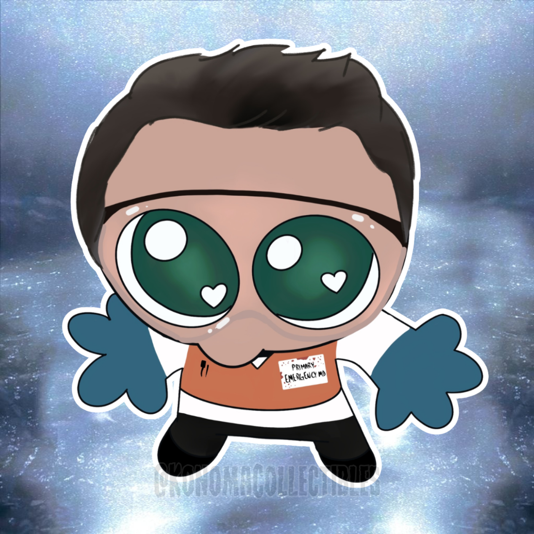 The Pitt Silly Character Stickers