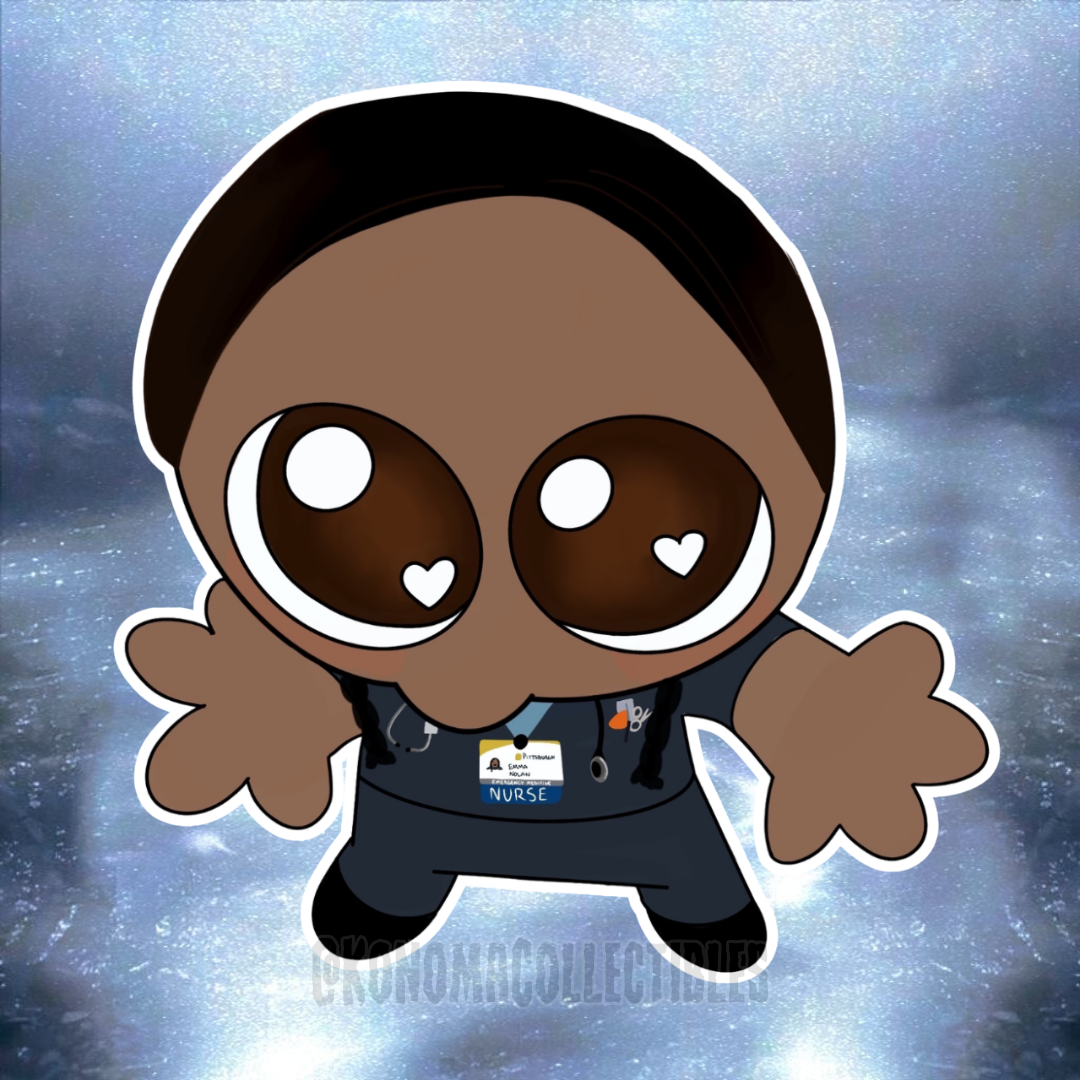 The Pitt Silly Character Stickers
