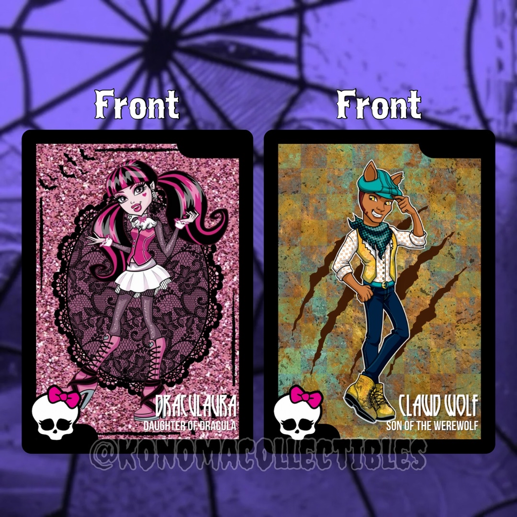 Draculaura & Clawd Wolf Monster High Trading Cards