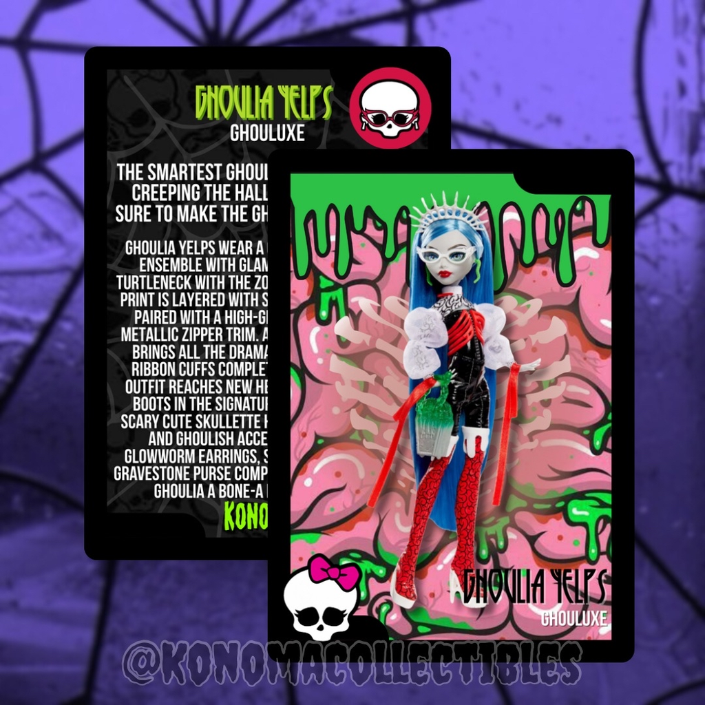 Ghoulia Yelps Monster High Ghouluxe Trading Card
