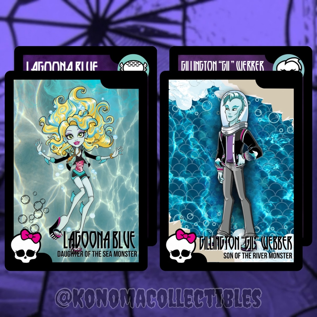Lagoona Blue & Gil Webber Monster High Trading Cards