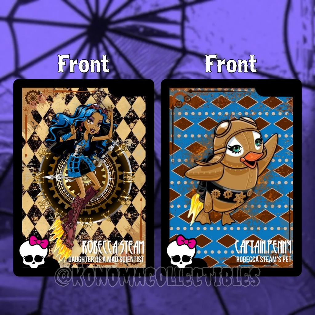 Robecca Steam & Captain Penny Monster High Trading Cards