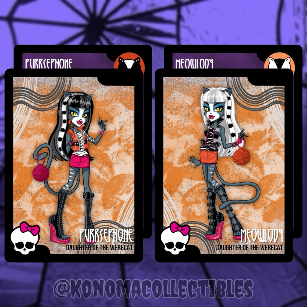 Purrsephone & Meowlody Monster High Trading Cards