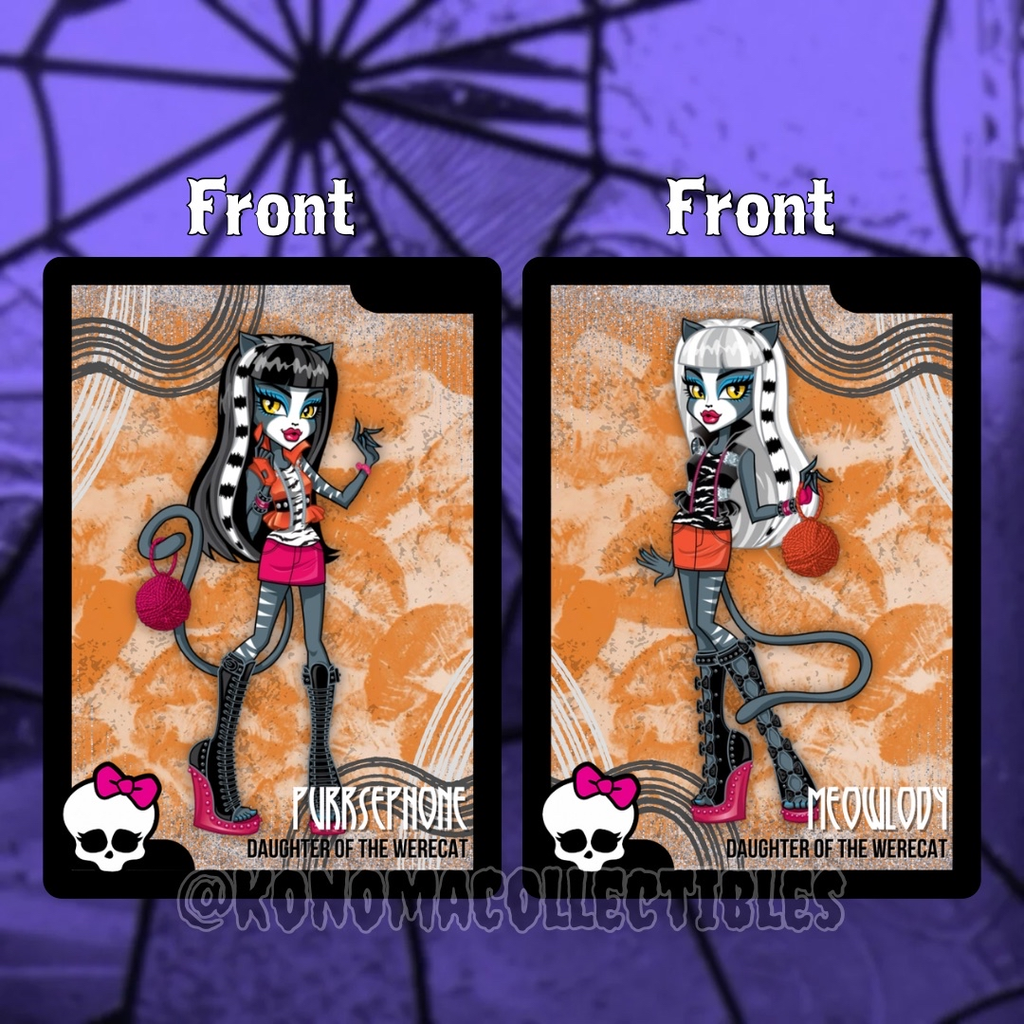 Purrsephone & Meowlody Monster High Trading Cards