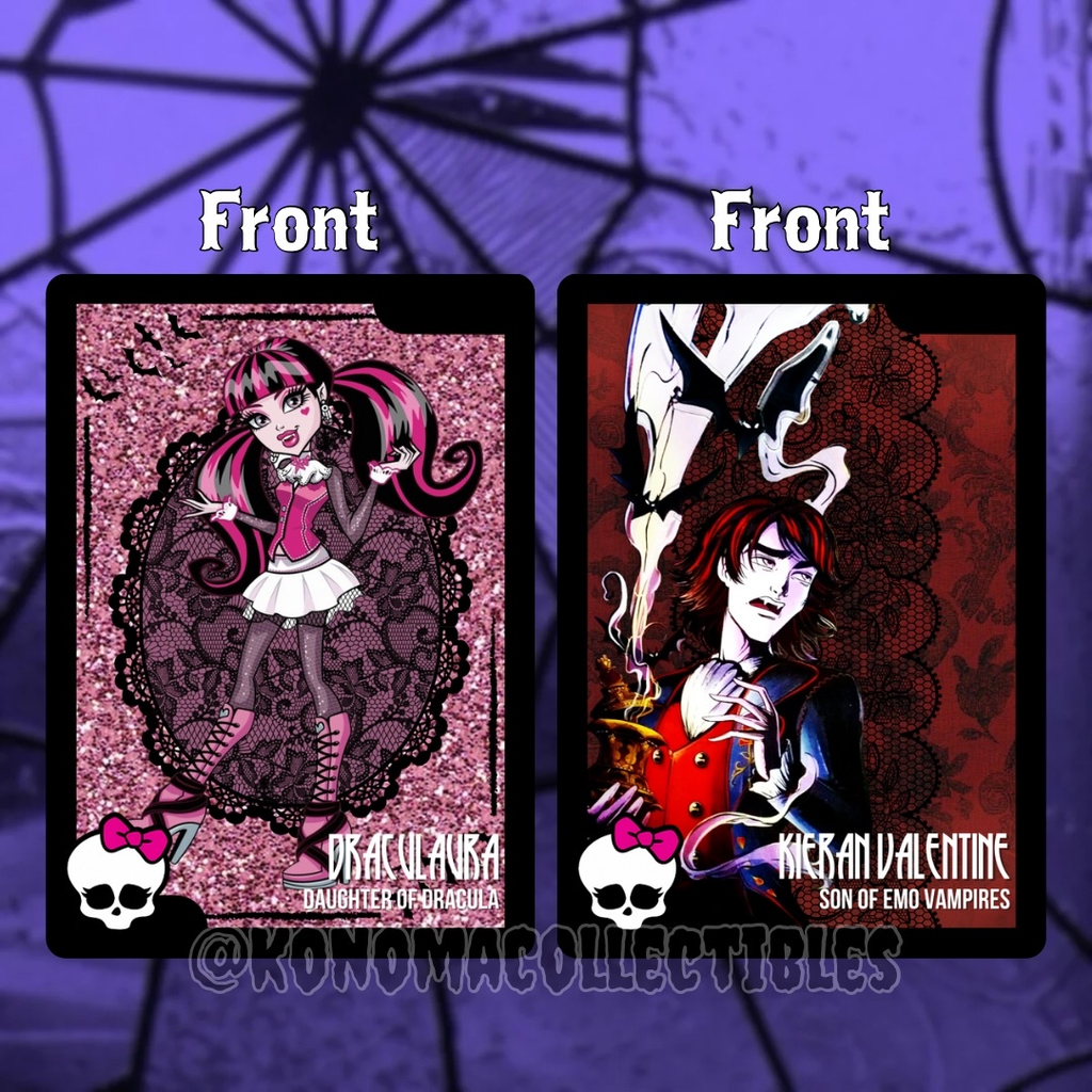 Draculaura & Kieran Valentine Monster High Trading Cards