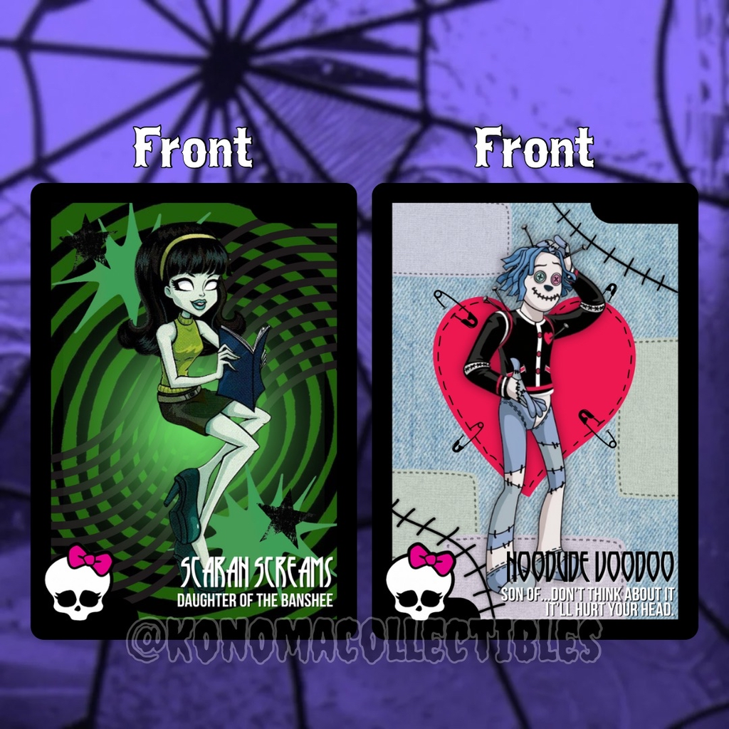 Scarah Screams & Hoodude Voodoo Monster High Trading Cards