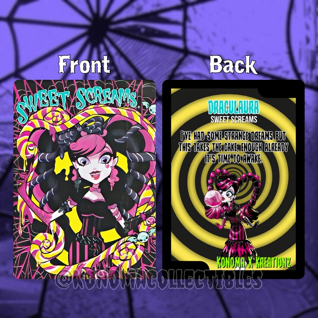 Draculaura Sweet Screams Monster High Trading Card