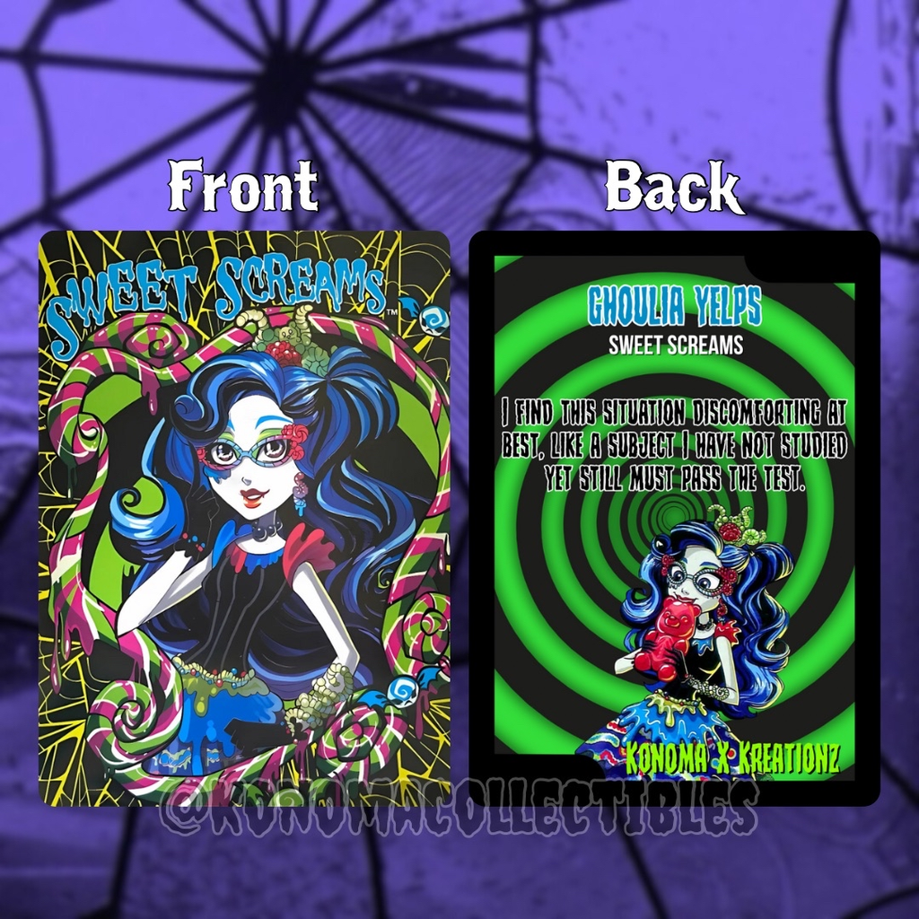 Ghoulia Yelps Sweet Screams Monster High Trading Card