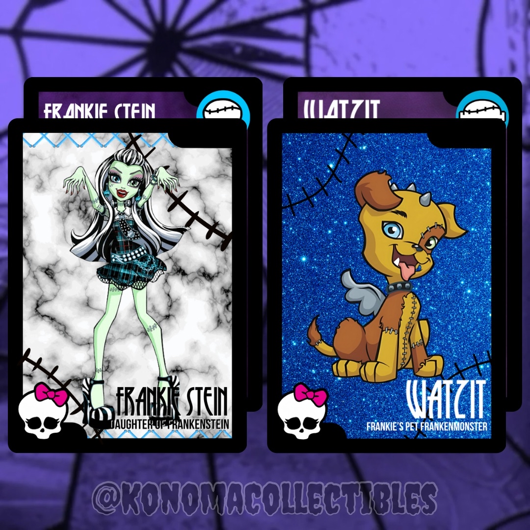 Frankie Stein & Watzit Monster High Trading Cards