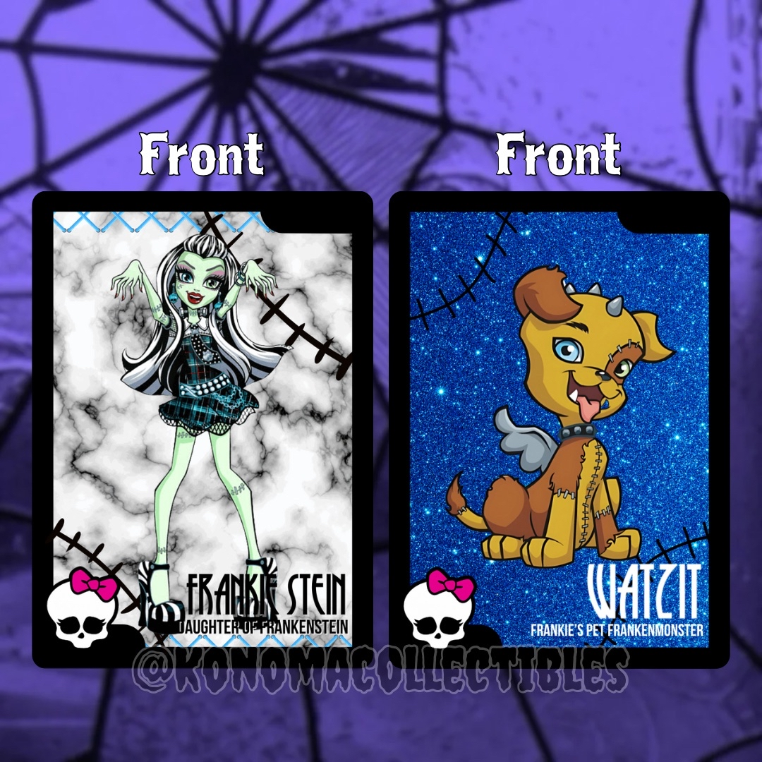 Frankie Stein & Watzit Monster High Trading Cards