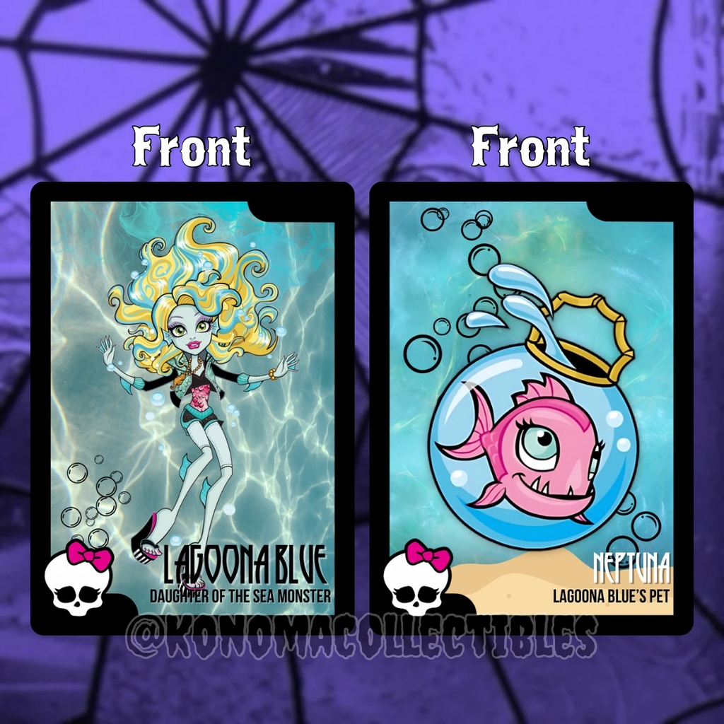 Lagoona Blue & Neptuna Monster High Trading Cards