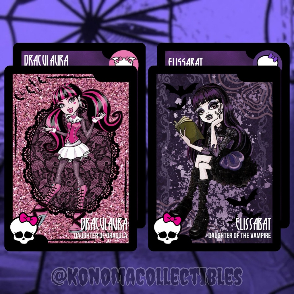 Draculaura & Elissabat Monster High Trading Cards
