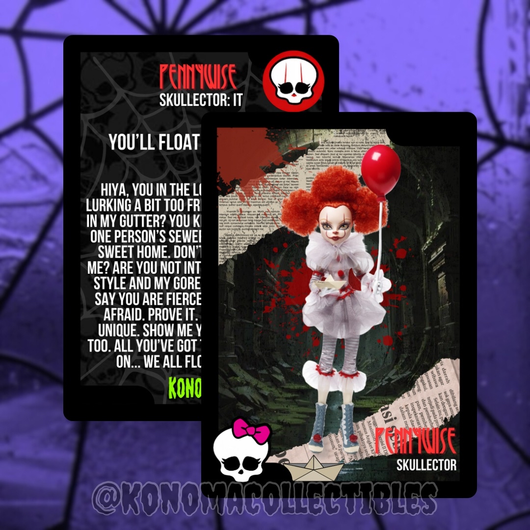 Pennywise Monster High Skullector Trading Card