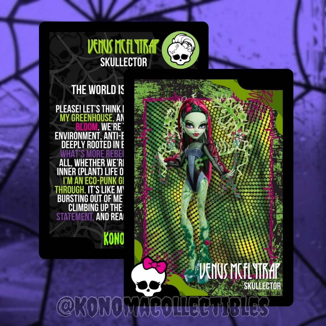 Venus McFlytrap Monster High Skullector Trading Card