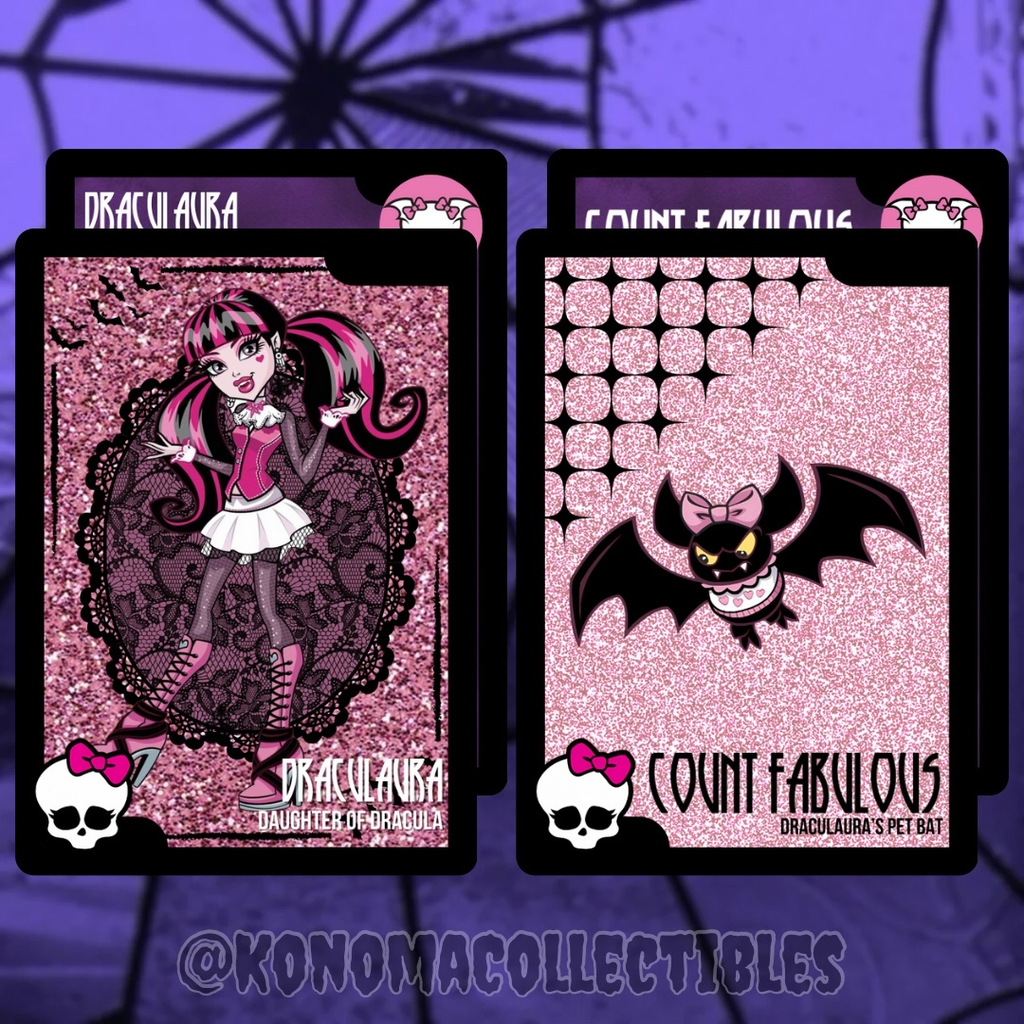 Draculaura & Count Fabulous Monster High Trading Cards