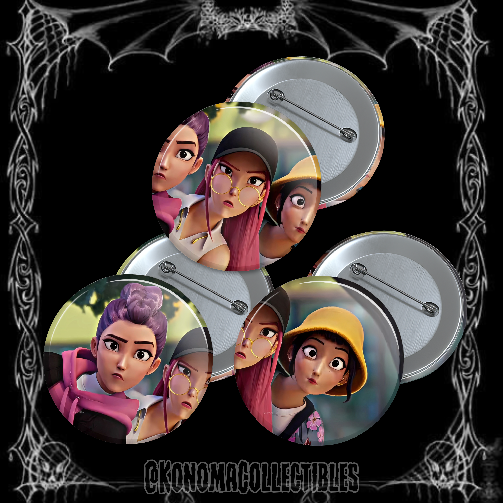 Kpop Demon Hunters 3-Pin Pack #4