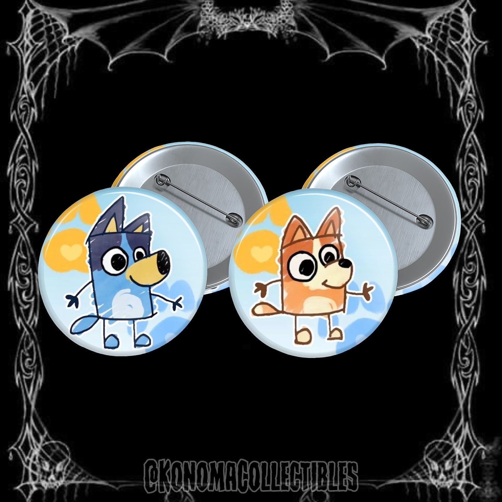 Bluey & Bingo Doodle 2-Pin Pack